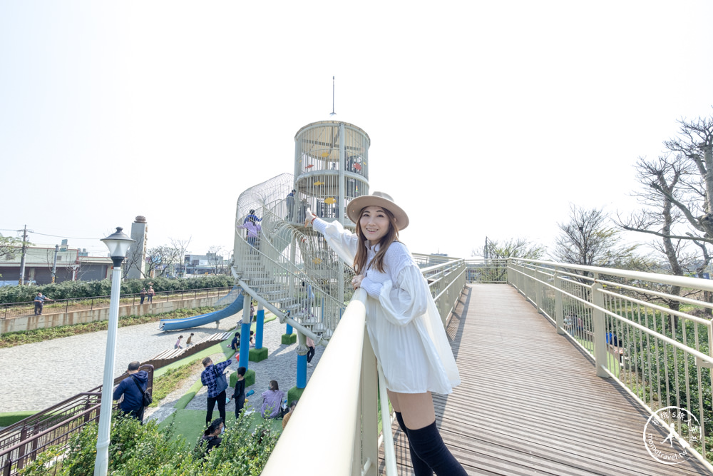 桃園觀音景點|水之丘主題公園 飼料桶溜滑梯|3層樓滑水道等級的刺激遊戲場|特色親子公園推薦