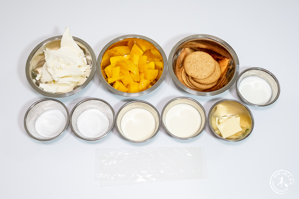 桃桃簡單料理-甜點食譜》芒果乳酪蛋糕(免烤箱)│在家簡單做甜點，親子甜點DIY作法教學