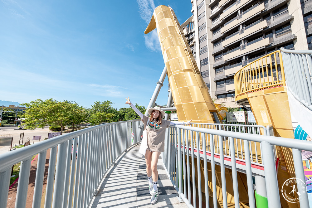 苗栗頭份景點|頭份音樂公園|7公尺高巨型薩克斯風旋轉溜滑梯+樂器共融式遊具+超大白沙坑－又一好玩親子公園登場！