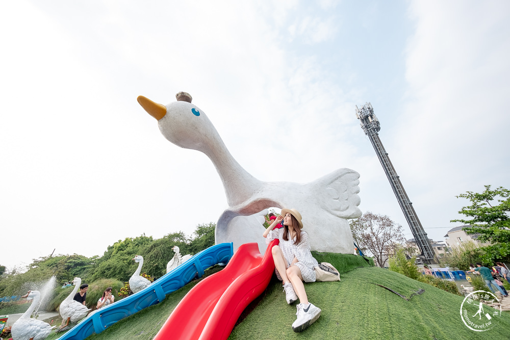 雲林斗六景點》鵝媽媽鵝童樂園(免門票)│天鵝溜滑梯、超大沙坑免費玩 最新親子遊戲景點(交通停車.營業時間.收費資訊)