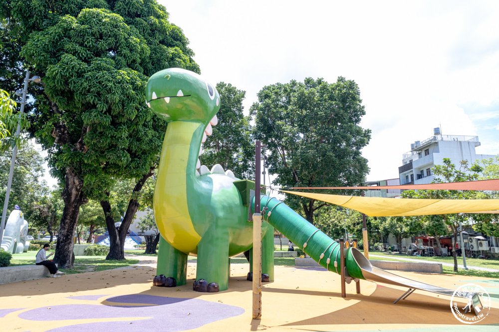 屏東市景點|勝利動物溜滑梯公園．特色親子公園強力推薦．10種溜滑梯適合各年齡層小朋友玩