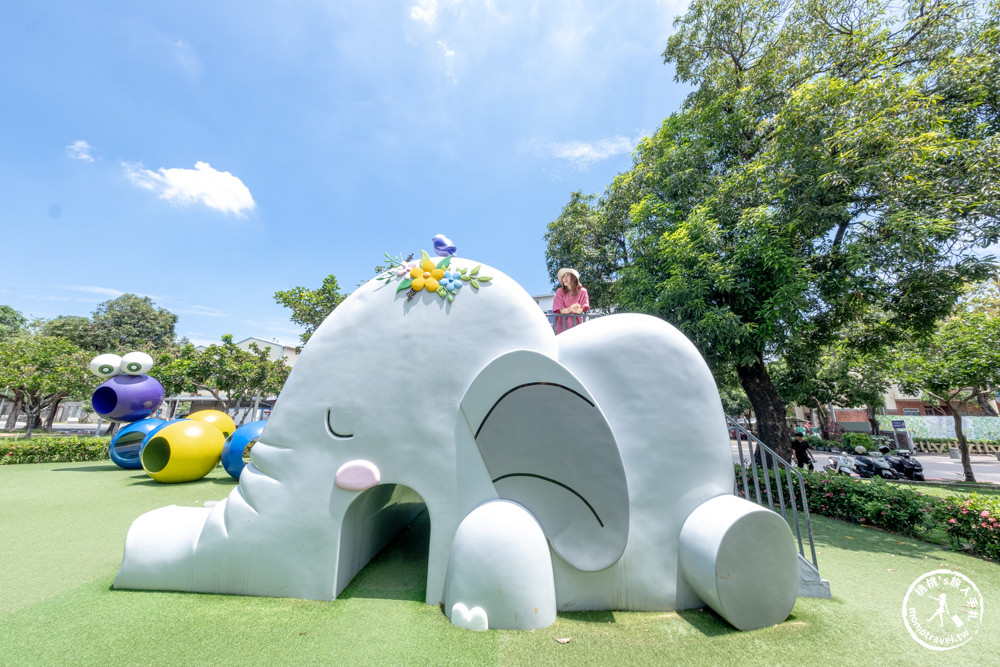 屏東市景點|勝利動物溜滑梯公園．特色親子公園強力推薦．10種溜滑梯適合各年齡層小朋友玩