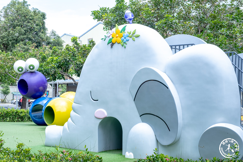 屏東市景點|勝利動物溜滑梯公園．特色親子公園強力推薦．10種溜滑梯適合各年齡層小朋友玩