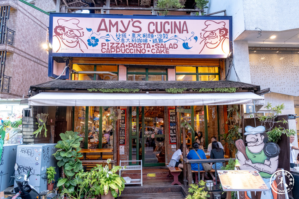 屏東恆春美食|墾丁AMY'S CUCINA 阿美披薩店-墾丁大街上人氣名店|雙色起司披薩好吃必點推薦(菜單價格.營業時間)