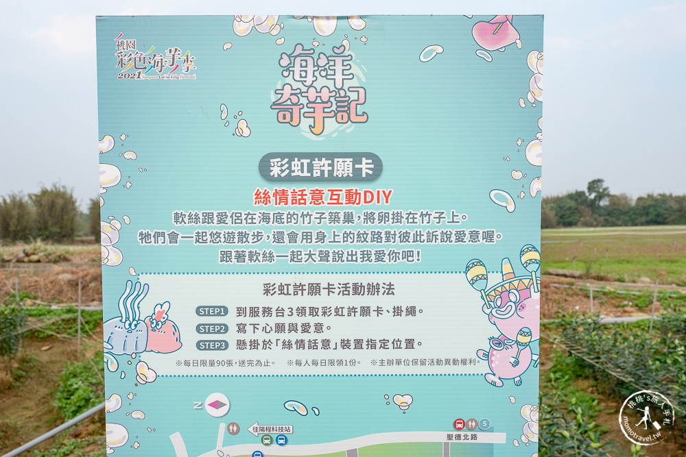 2021桃園彩色海芋季 海洋奇芋記│巨大美人魚花海地景登場！交通停車接駁車、展期時間資訊詳細介紹