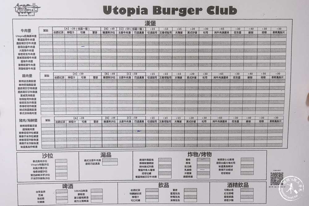 新北板橋美食》角落utopia創意漢堡店│超狂菜單30種漢堡口味 手工漢堡排現點現做 4.9星推薦