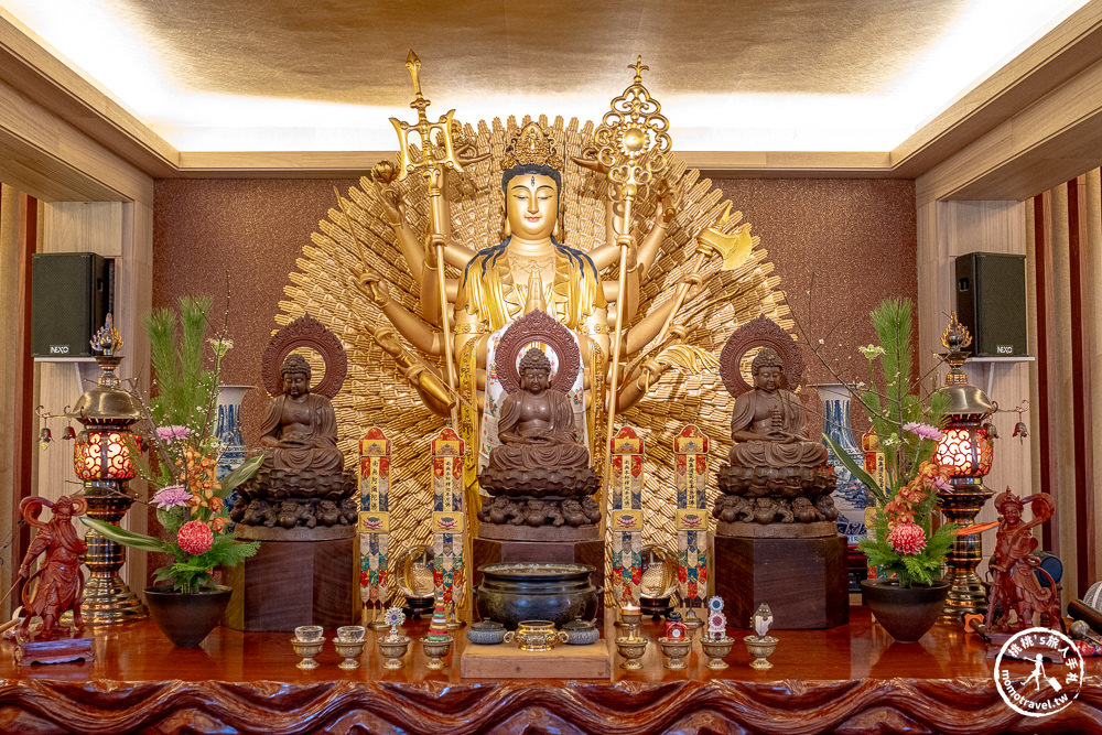 宜蘭員山景點|北后寺(免門票)-日式禪風落羽松庭園-五米高泥塑大佛.四大天王 靜謐莊嚴禮佛參訪推薦