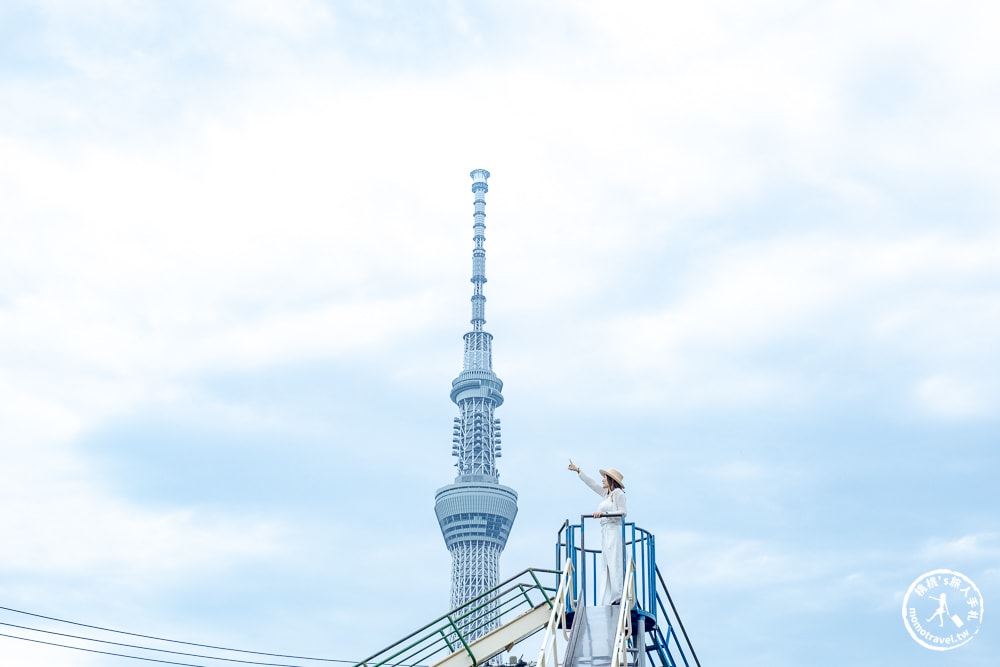 東京墨田區景點|京島南公園-登上超高溜滑梯與晴空塔同框-押上站周邊推薦