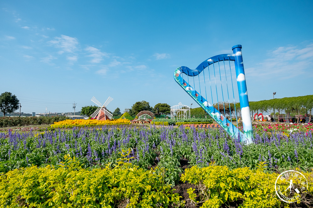 台中后里景點》中社觀光花市│最新12月花海布置登場.交通停車.門票收費.園區花卉地圖介紹