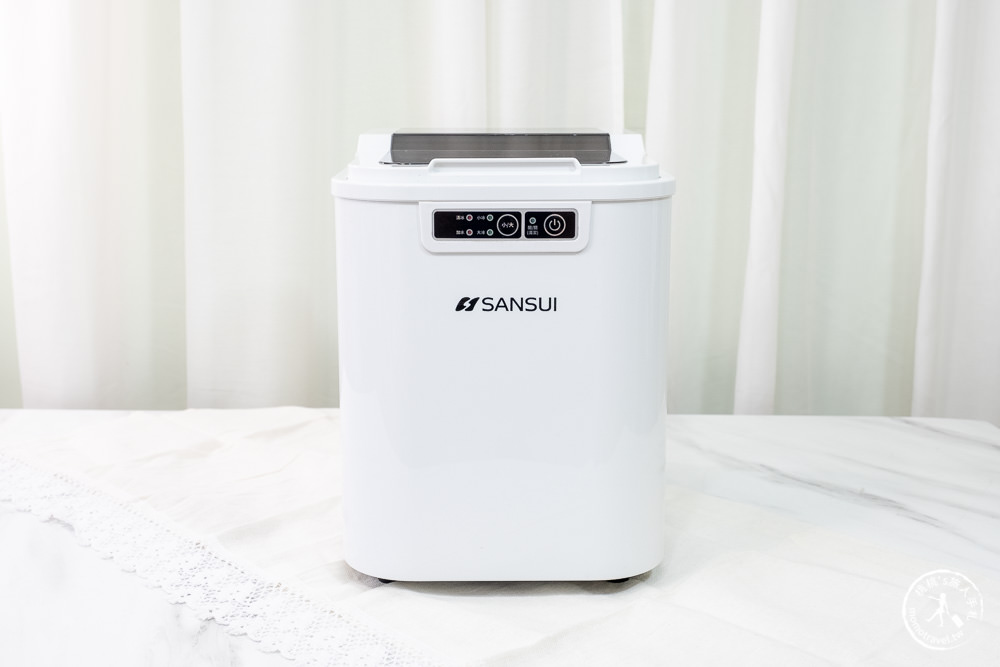 SANSUI 山水 微電腦全自動製冰機 SI-M2|一鍵自動清洗.快速製冰.大小冰塊選擇.家用.露營製冰機