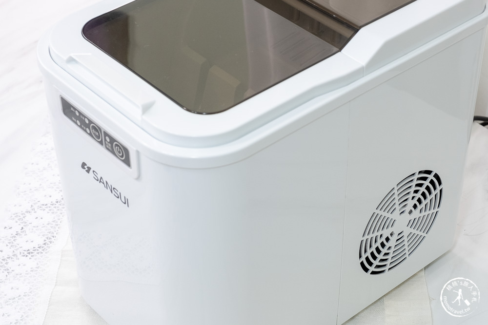 SANSUI 山水 微電腦全自動製冰機 SI-M2|一鍵自動清洗.快速製冰.大小冰塊選擇.家用.露營製冰機