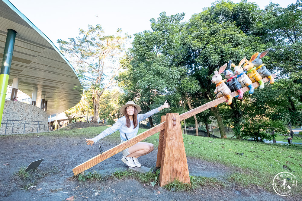 宜蘭新景點》礁溪溫泉公園 驚喜發現 幾米小兔子