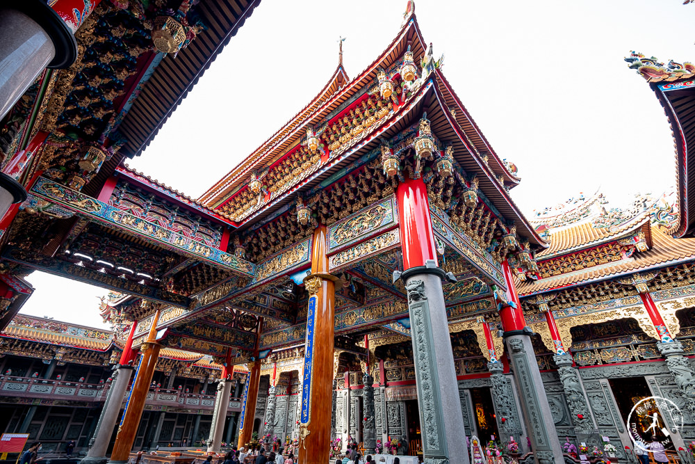 新北林口|竹林山觀音寺櫻花景點|在華麗廟宇建築與庭園中漫步賞櫻|很靈驗香火鼎盛
