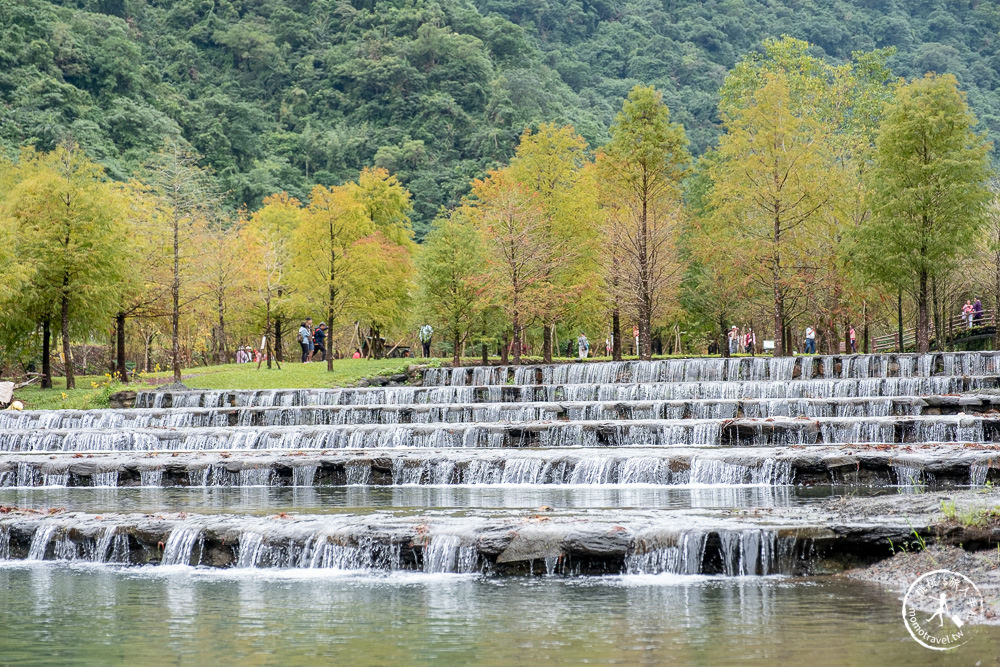 宜蘭礁溪景點|三層坪水土保持農塘教育園區-階梯瀑布+水漾落羽松|何時開放.如何預約.詳細介紹