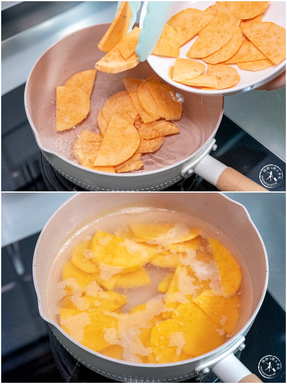 桃桃簡單料理-氣炸鍋食譜》地瓜千層蛋糕│自己動手做甜點，健康好吃低負擔