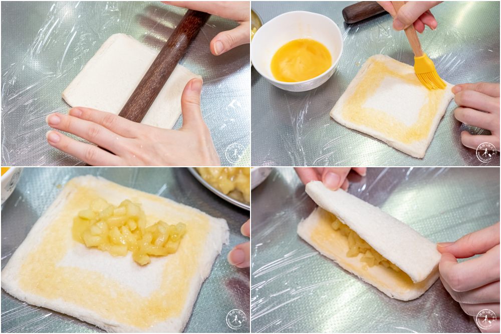 桃桃簡單料理-氣炸鍋食譜》吐司蘋果派│不用下油鍋也能快速炸出香酥口感！