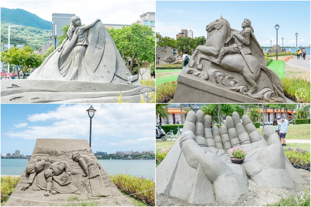 2022八里城市沙雕展|花海景觀+夜間光雕 八里左岸公園 日夜都好玩!